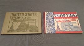 Vintage 1930's United States stamp albums