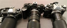 Nikon, Olympus, Canon 35 mm Cameras 