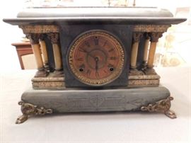 Antique Marble  Wm L. Gilbert Mantel Clock