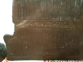 Spirit of -7C Armor Bronze Bookends 