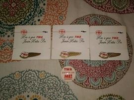 1960's TWA Junior Hostess Pins 