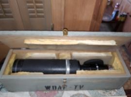 WDAF-TV   lens with crate