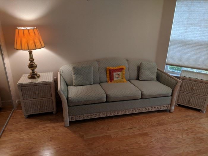 Sleeper Sofa with matching side tables