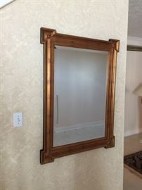 large framed mirror