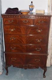 Antique chest of drawers.  Lovely details.  