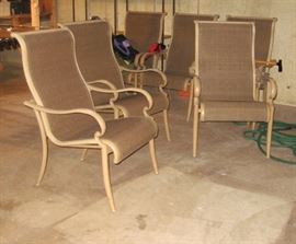 6 Patio Chairs belong to Table in next Photo