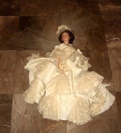 Doll in Wedding Dress with Vale
