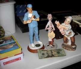 Baby Doctor Porcelain Figurines