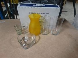 Lot of Glass Home Decor