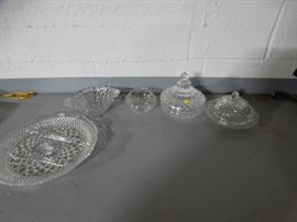 Lot of Ornate Glassware