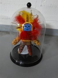 Native American Corn Doll in Display Case