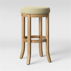 Cheshire Round Farmhouse Swivel Barstool Thresho ...