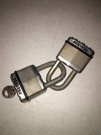 2 Master Locks with Key