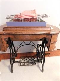 Old Oak Sewing Machine