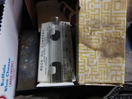 Beck Oil Company Advertising Rain Gauge 
