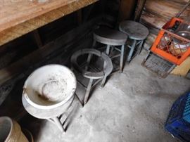 Old Milking Stools