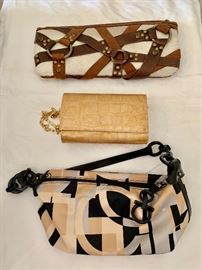 Designer handbags by G series, Ferragamo and more