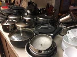 Lots of cookware.