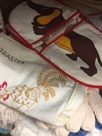 Vintage linens and dish towels