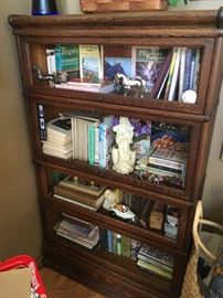 A wonderful four-stack barrister bookcase -- nice find.