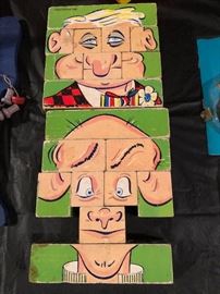 WOOD BLOCK FACE PUZZLE