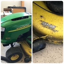 John Deere L-100 lawn tractor with 42” cut