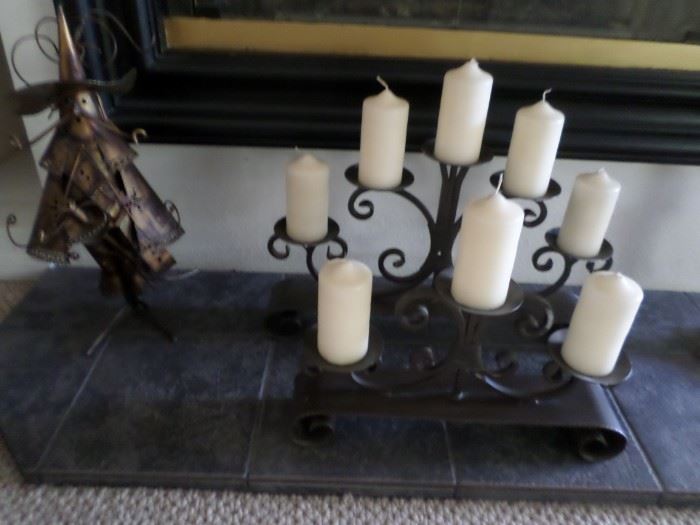 Candle holder with candles