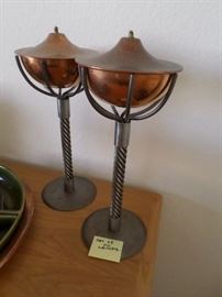 Copper/Iron Oil Lamps