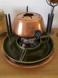 Copper/Ceramic Fondue