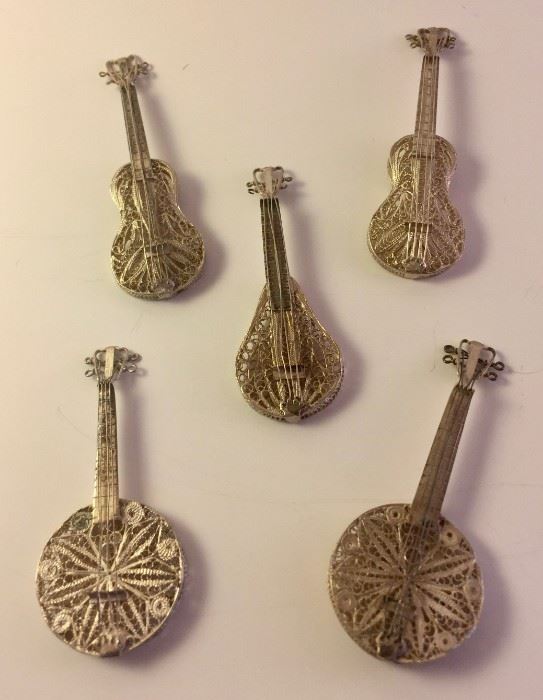 Spun Silver Miniature Instruments 