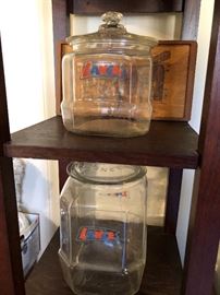 Two Lance Cracker Jars