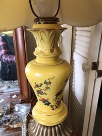 Pair Hyalyn Porcelain Lamps