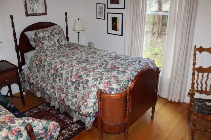 vintage twin bed