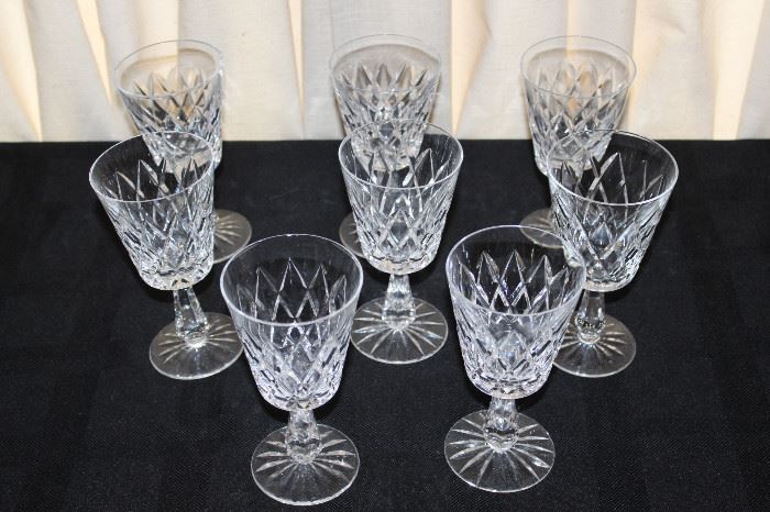 crystal water glasses