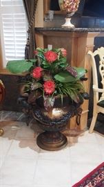 Pr. of Metal Pots w/ Cherubs