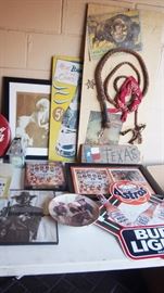 Man cave items inc. Neon Signs, Sports Misc., and more