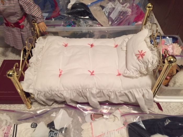 American Girl Brass Bed.