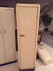 Vintage Metal Single Storage Cabinet.
