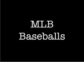 MLB baseballs