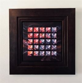 "Vino" by Villin Ramos. Acrylic on canvas. Estate Sales: $3,995
Limited edition:  Original
Hand-signed: Yes
Framed: Yes
Condition: Excellent
Painting: 21 x 21
Framed: 35 x 35
Villin Ramos born in San Juan, PR, 1952, always focused in esthetics, he placed form and color in the highest category. Self-taught and trained in the art of painting, he blended fantasy and geometry in his work. Many of his works have been shown in private collections since 1993. Includes COA.