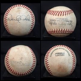 Signed baseball by Derek Jeter. Estate sale price: $995