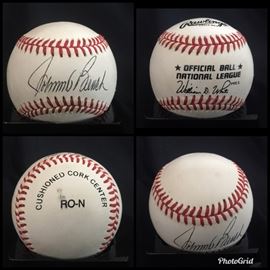 Johnny Bench (HOF) autographed Rawlings baseball. Estate sale price:  $350