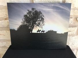 16" x 20" photograph on canvas. Original. Estate sale price: $60