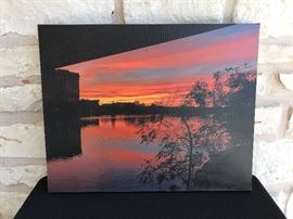 16" x 20" photograph on canvas. Original. Estate sale price: $60