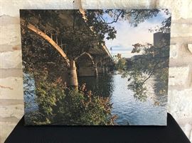 16" x 20" photograph on canvas. Original. Estate sale price:  $60