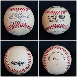 Signed baseball. Lou Brock (HOF). Estate sale price: $145