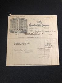 1937 invoice from Iconic Puerto Rican department store Gonzalez Padin, The invoice was directed to the Governor Mansion (La Fortaleza) regarding some are chairs for the Governor Private Office. $150