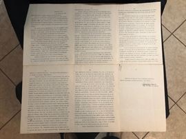 1941 Rene Marquez speach addressed to members from the Rotary Club in Arecibo, Puerto Rico. $200

