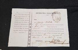 1883 electoral law document $100