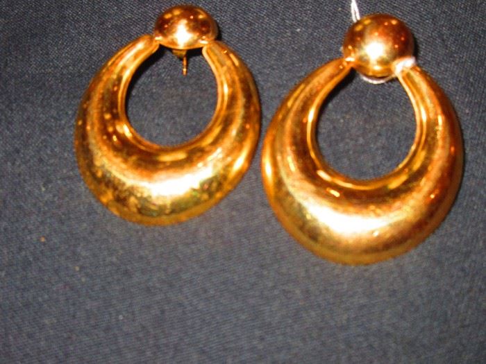 14-karat gold earrings